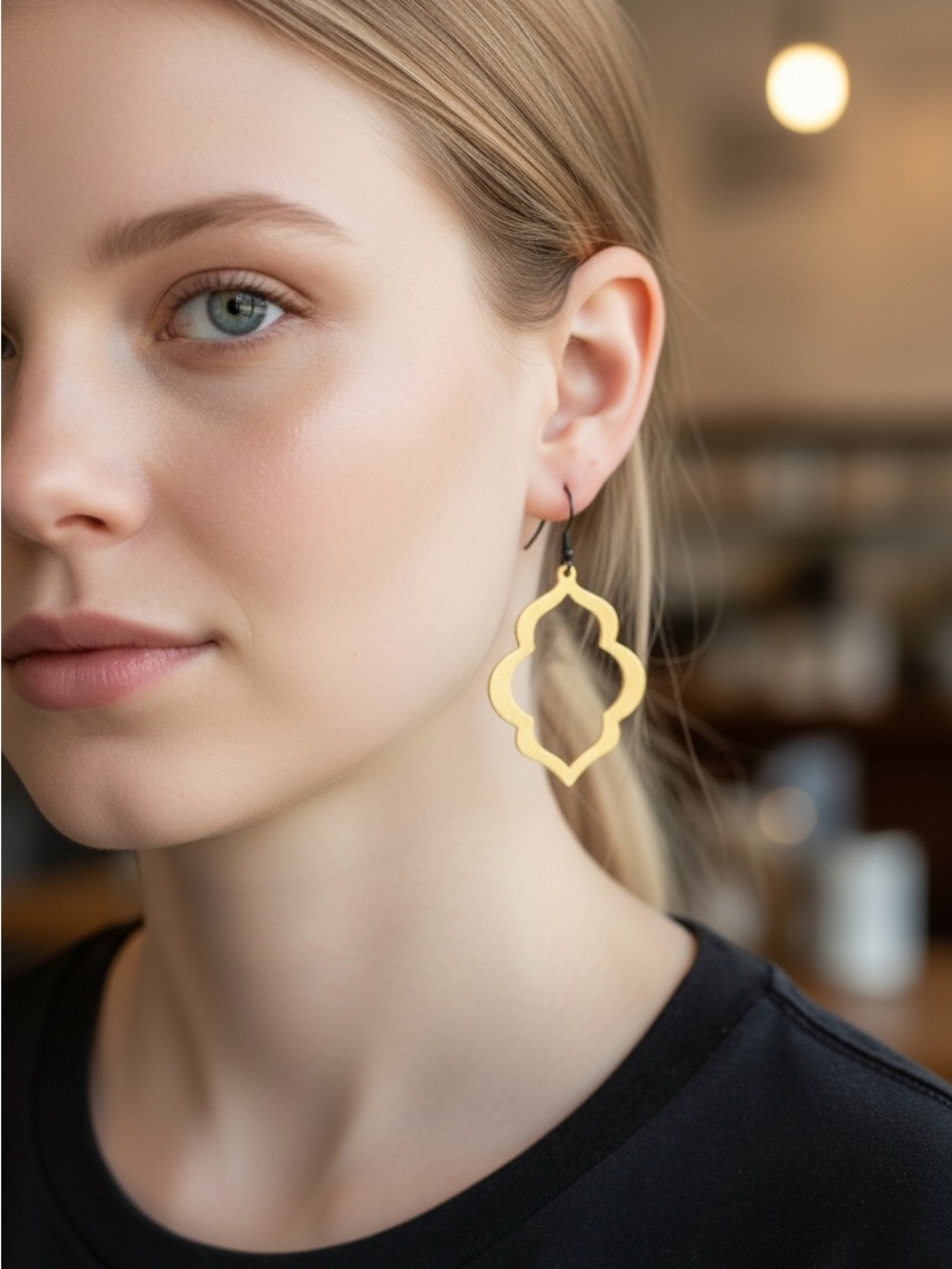 Gold Moroccan-Style Dangle Earrings - Women Jewelry Earrings